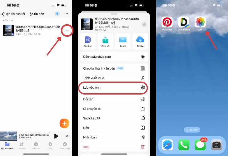 Cách tải video Pinterest trên điện thoại
