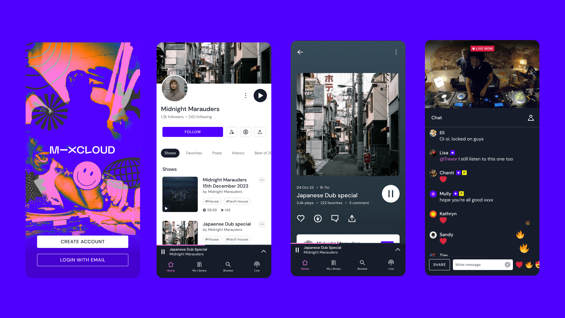 Cách đăng nhập Mixcloud bằng Facebook