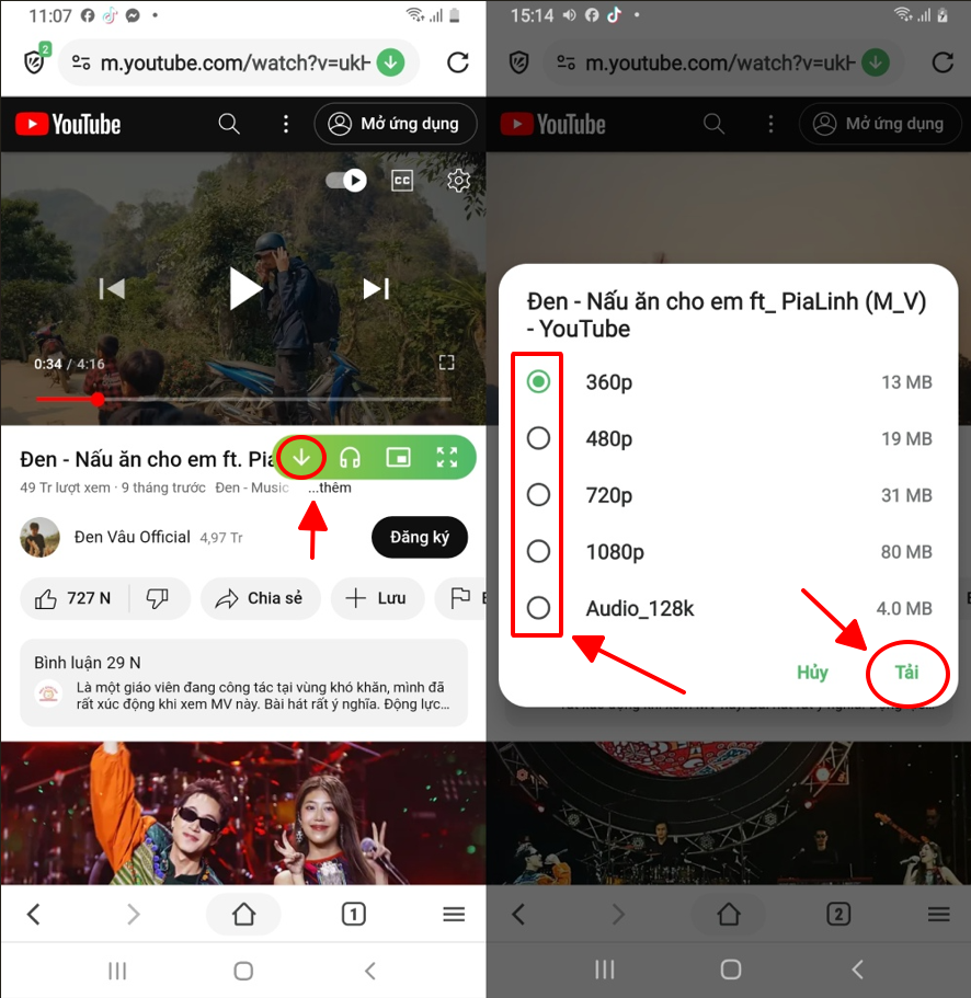 Lưu ý khi tải video YouTube 1080p