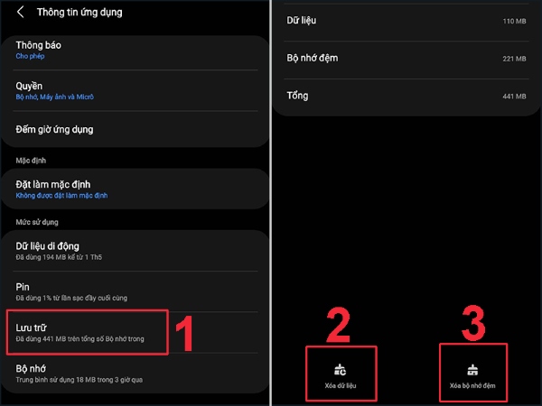 Xóa bộ nhớ cache của Instagram