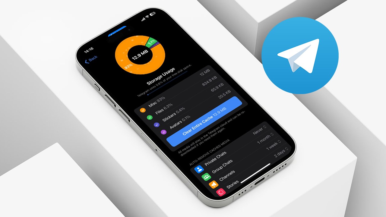 Xoá bộ nhớ đệm Telegram